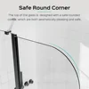 43 in. W * 58 in. H Frameless Folding Shower Doors for Bathtub, 1/4" (6mm) Thick SGCC Tempered Glass Door, Bathroom Pivot Tub 6