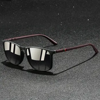 Moda listras coloridas vintage quadrado óculos de sol para homens mulheres condução pesca marca designer óculos de sol homem uv400 1