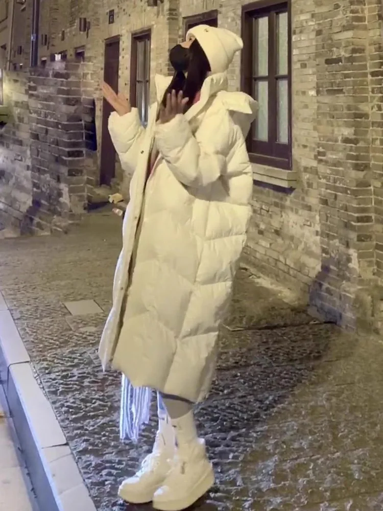 

2023 Fashion Hooded Long down Jacket Winter