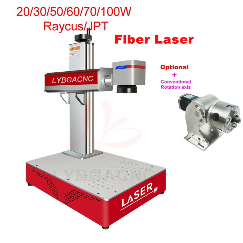 

JPT MOPA M7 Desktop Fiber Laser Marking Engraving Machine Raycus 20W 30W 50W 60W 70W 100W Metal Cutting with Rotary Axis