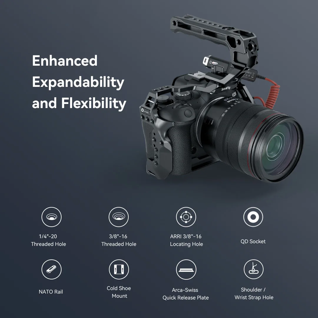 SmallRig Camera L-Bracket for Canon EOS R6 Mark II /R5 /R5 C / R6