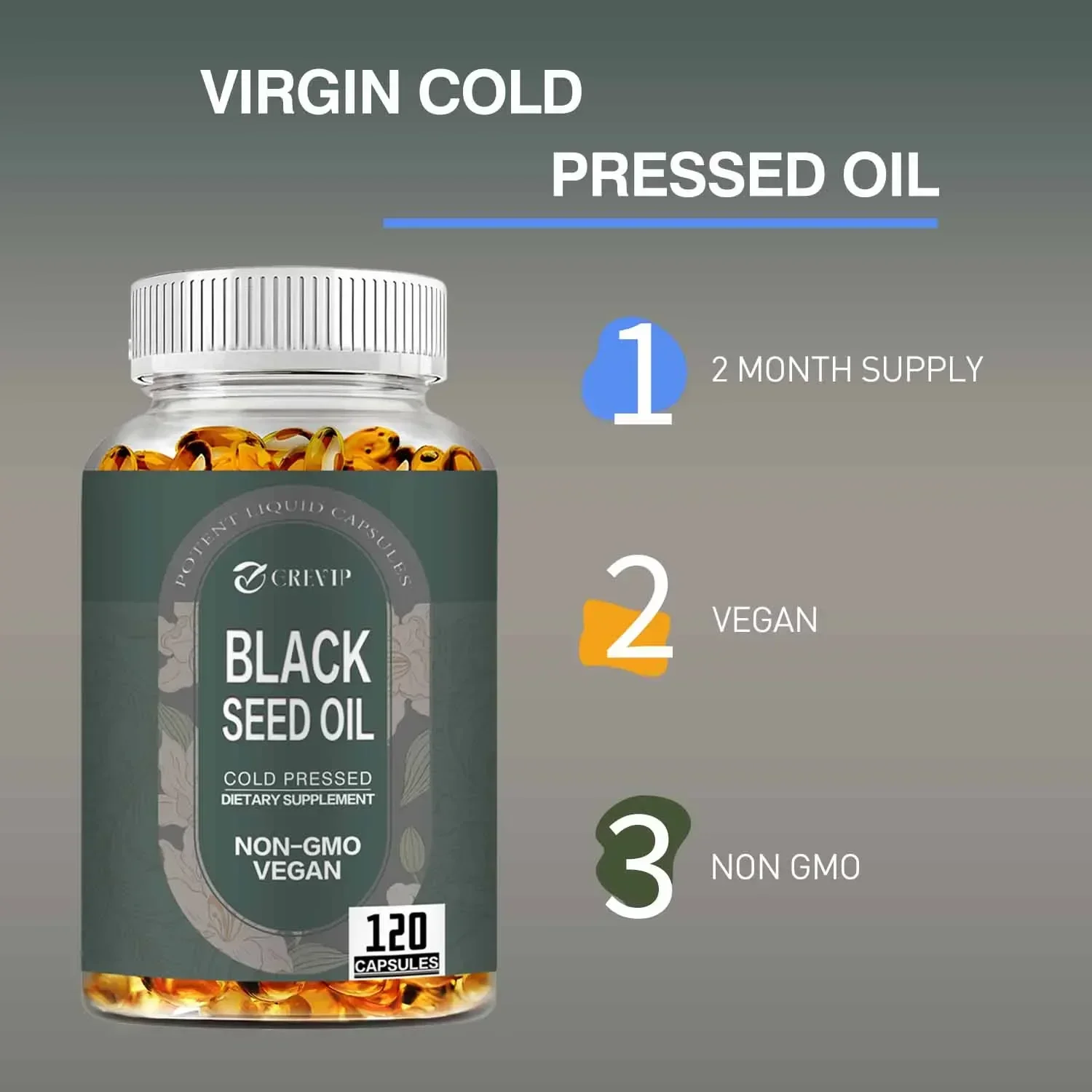 Black Seed Oil-Relieve Digestive Distress, Promote Healthy Hair and Skin, and Improve Overall Function