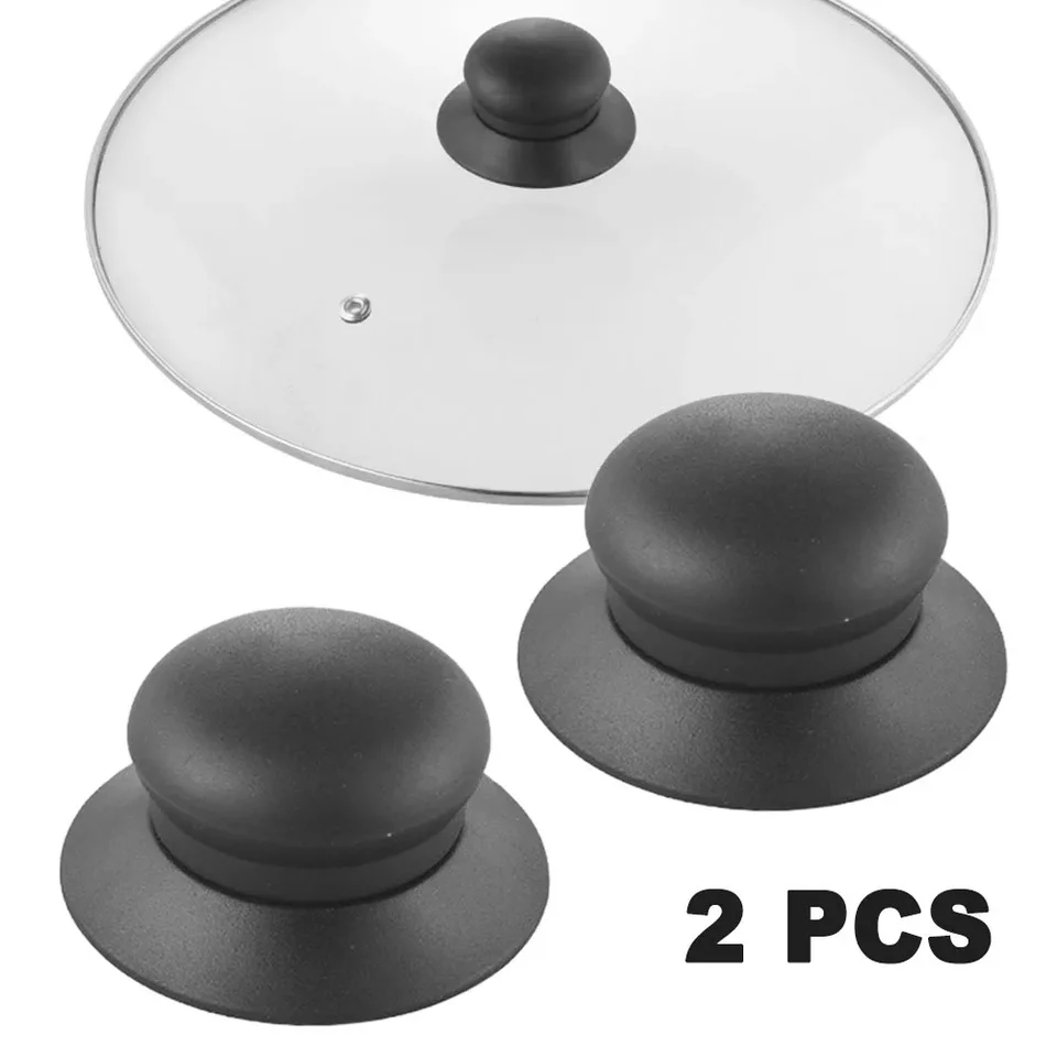 Housoutil Maniglie per coperchio in legno, 3 pezzi, manico di ricambio per pentole, manico per pentole, coperchio in, per pentola, o universale per utensili da cucina
