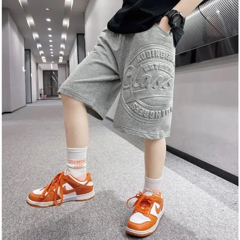 

Boys' Shorts New Children's Wear Summer Thin Cotton Capris Babys' Pants 6-16Y