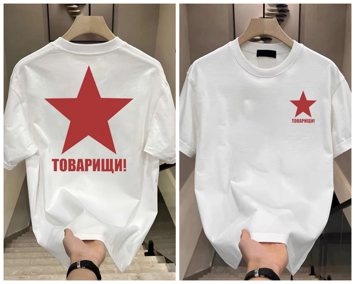 2026 코튼 패션 시원하고 스타일리쉬한 독창적이고 유니크한 프린트 티셔츠 - 여름 트렌디 캐주얼 반팔 라운드넥