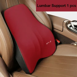 Ergonomic Memory Foam Car Neck and Back Support Pillow Set (Lumbar support 1)