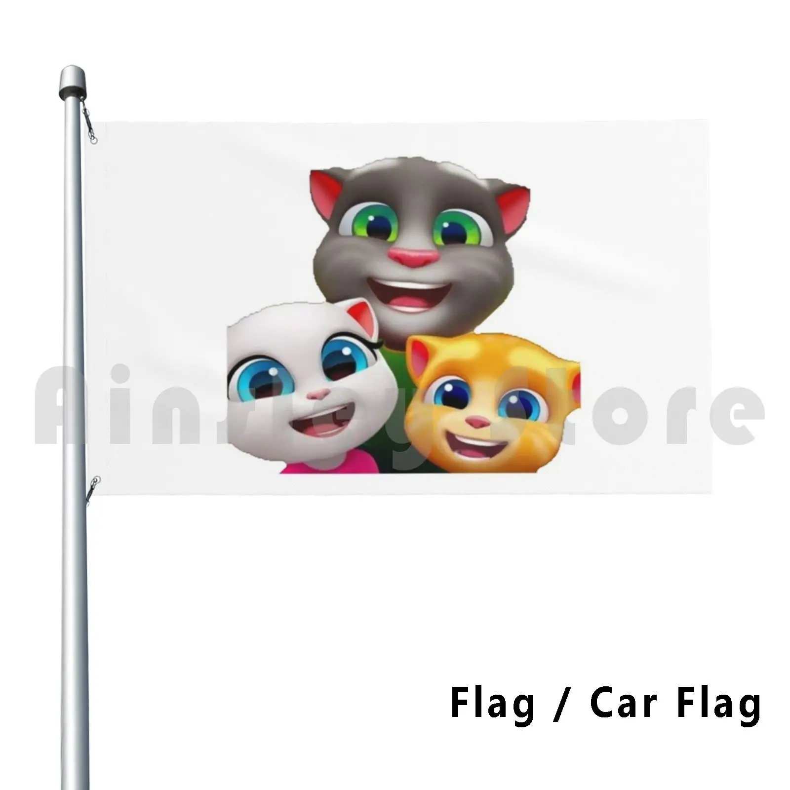 Talking Hanks Friends Outdoor Decor Flag Car Flag My Talking Tom Super Heroes Talking Tom Talking Friends Talking