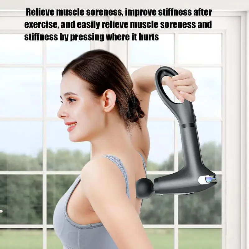 Massagers Handheld Deep Tissue Electric Muscle Massage Guns LED Display Deep Tissue Massage Guns With 4 Massage Heads Tools