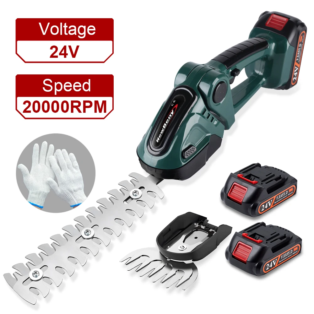 24V 2 In 1 Tagliasiepi Elettrico Cordless Portatile Ad Alta Potenza Tosaerba Per Uso Domestico Potatore Ricaricabile Diserbo Attrezzi Da Giardino