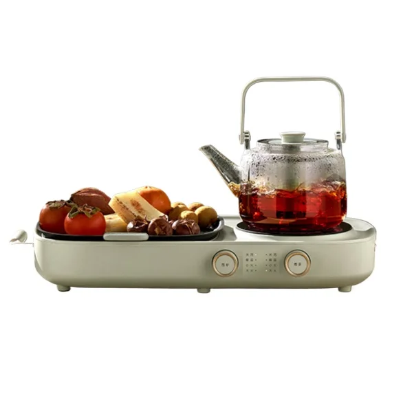 220V Stove-boiled Tea Machine Induction Cooker Tea Cooking Stove Machine for Hot Drinking Party with Roast Function