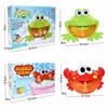 Electric Crab Bubbles Machine Kids Bath Bubble Frog Swimming Pool Bathroom Water Play Baby Bath Toy Bathtub Toys for Children 6