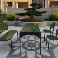 Modern Camping Garden Sets Minimalist Sectional Sun-proof Homestay Patio Set Waterproof Metal Meble Ogrodowe Outdoor Furniture