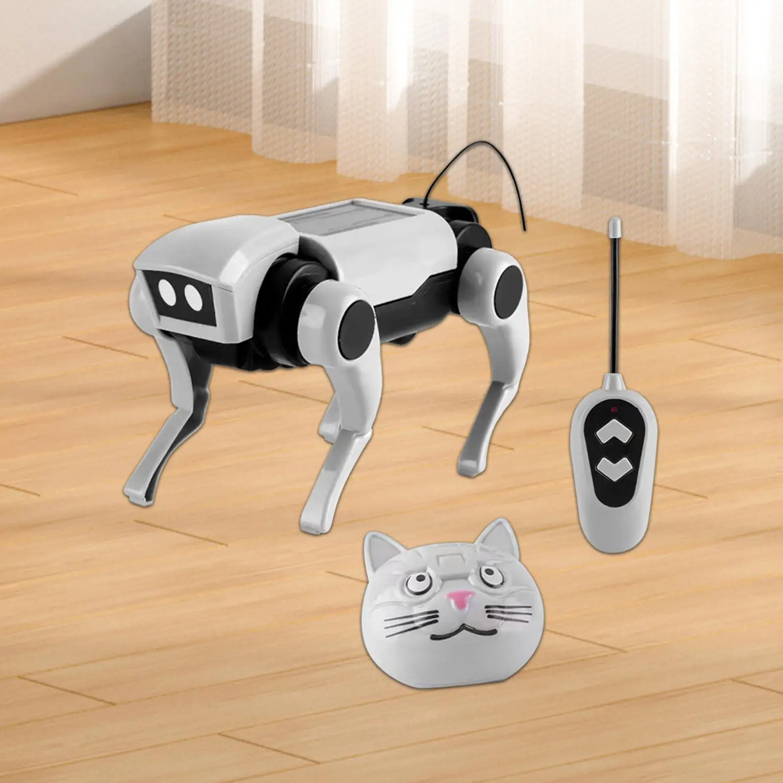 

Robotic Puppy DIY Puzzle Toy Robot Dog Toy Replaceable Heads Remote Control Robot Dog for Girls Teens Adults Kids Birthday Gifts