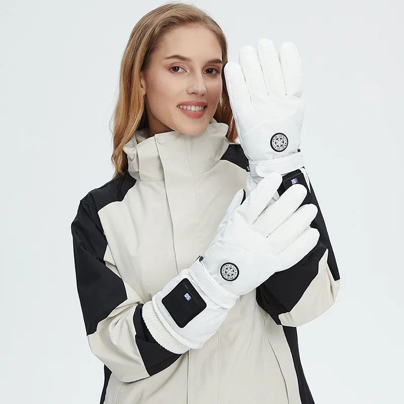 Smart Winter Windproof Heated Gloves - Electric & Waterproof for Outdoor and Ski Adventures