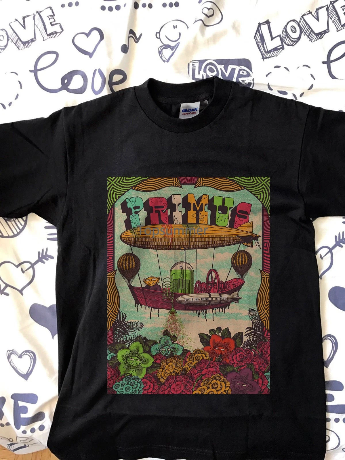 Primus Tour 2018 Riverside Ca Fox Theatre Set 18 2018 T Shirt Cool Casual Pride T Shirt Uomo Unisex Fashion Tshirt