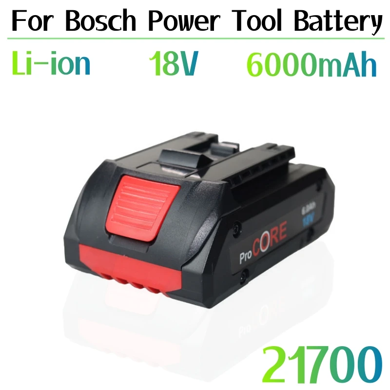 

CORE18V 6.0Ah ProCORE Replacement Battery For Bosch 18V Professional System Cordless Tools 21700 Cell
