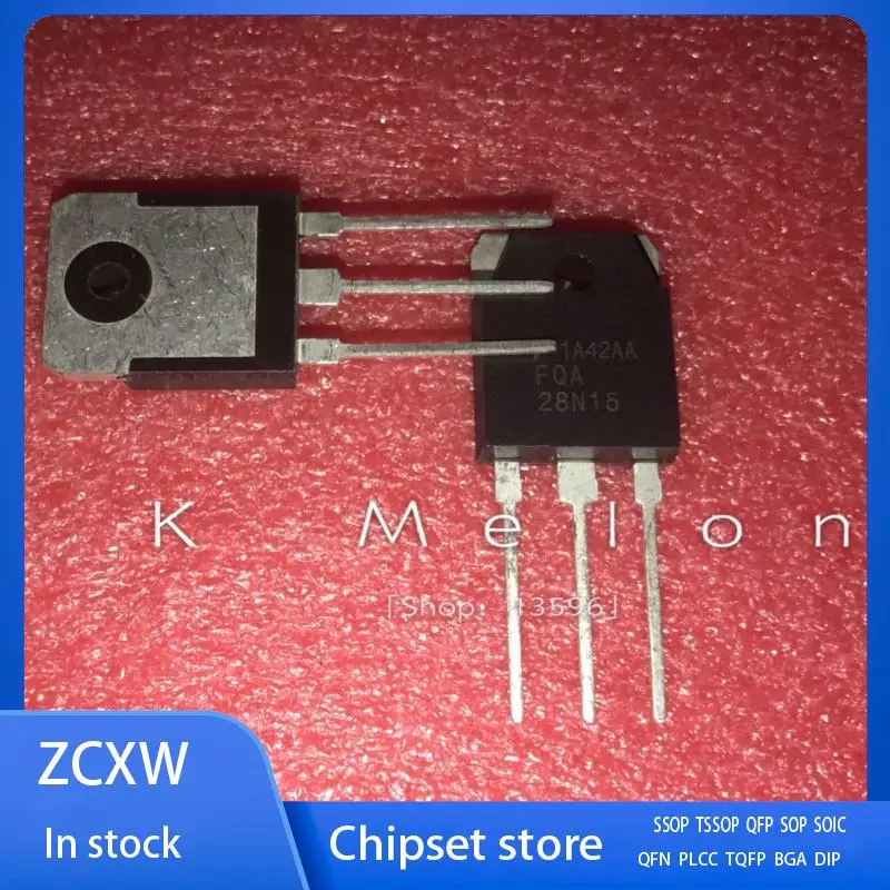

10PCS/LOT FQA28N15 28N15 TO-3P 28A 150 V
