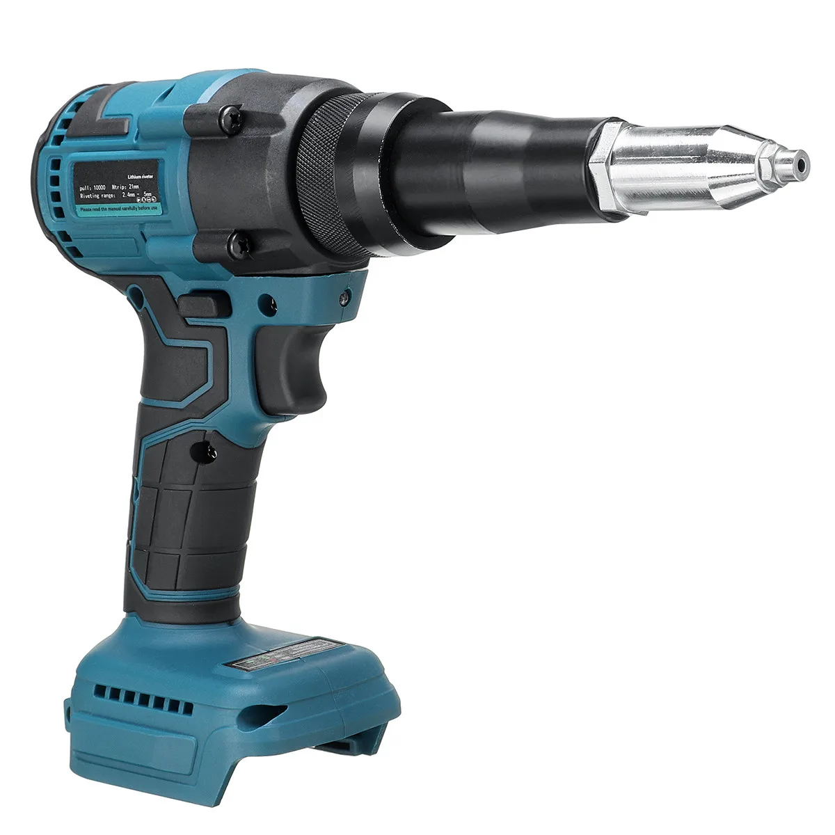 Brushless Cordless Riveter Gun Electric Rivet Nut Gun Drill Rechargeable Automatic Rivet Gun LED Light for Makita 18V Battery