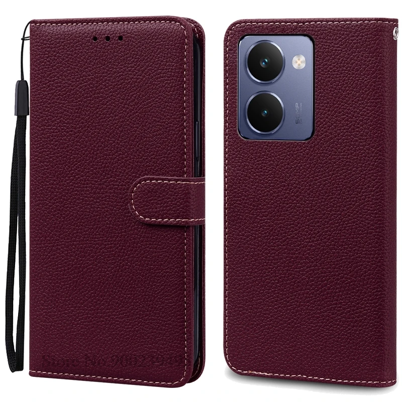 Leather Wallet Flip Case with Stand - Premium Protective Cover and Holder