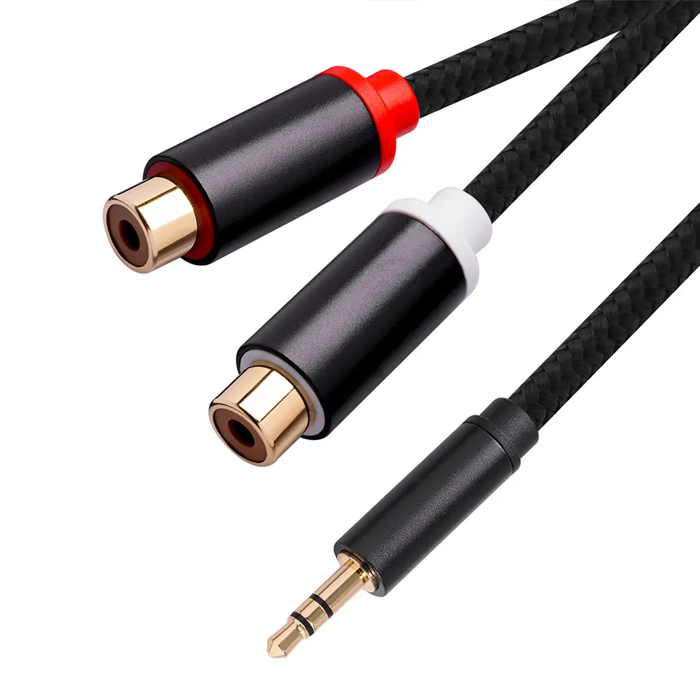 MP3 TV DVD ÷̾  RCA Y й Aux ڵ ׷  ̺ Y , 0.3 跮 3.5mm -2 RCA  ̺