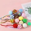 Interactive Cat Toys Yarn Ball Toy With Bell For Cats Kittens Playing Random Color 3