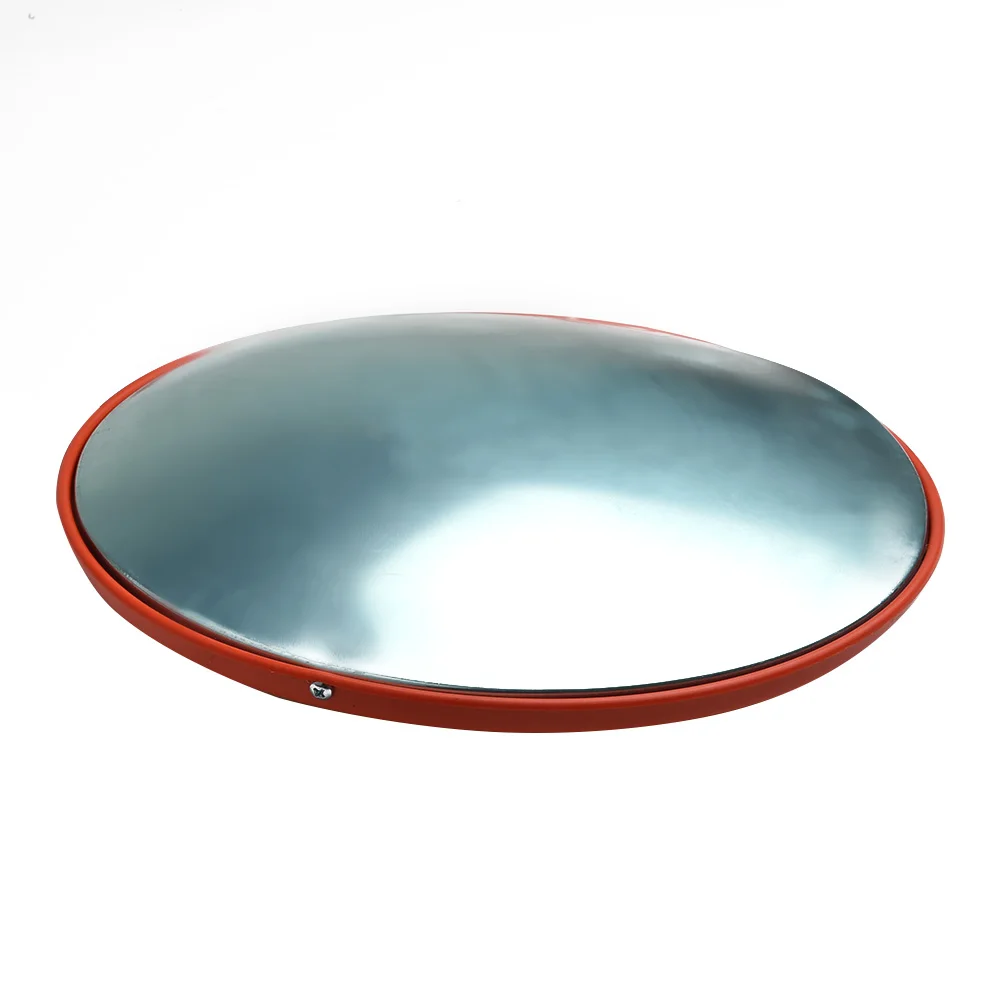 

30cm Convex Mirror Distance Red PC Outdoor Round 30cm/12\\'\\' Supermarket Wide Garage Security Street Curved Corner