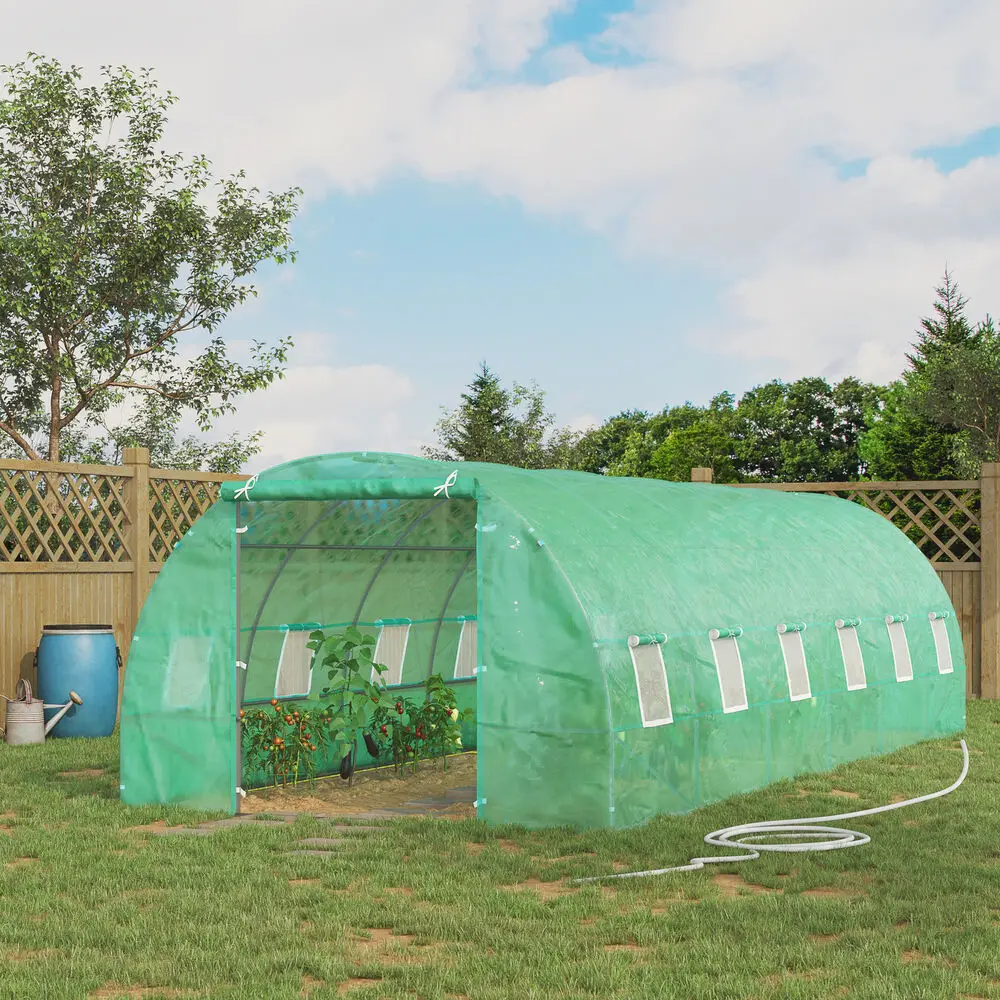 

New Greenhouse 26'x10'x7' Large Size Walk In Hot Green House Plant Gardening