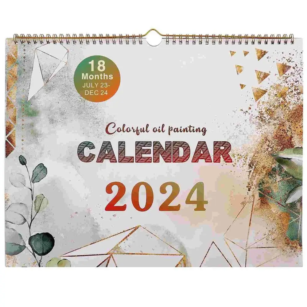 Calendrier 2024 avec Vacances Scolaires Calendrier Mural Mensuel 20 x 38 cm