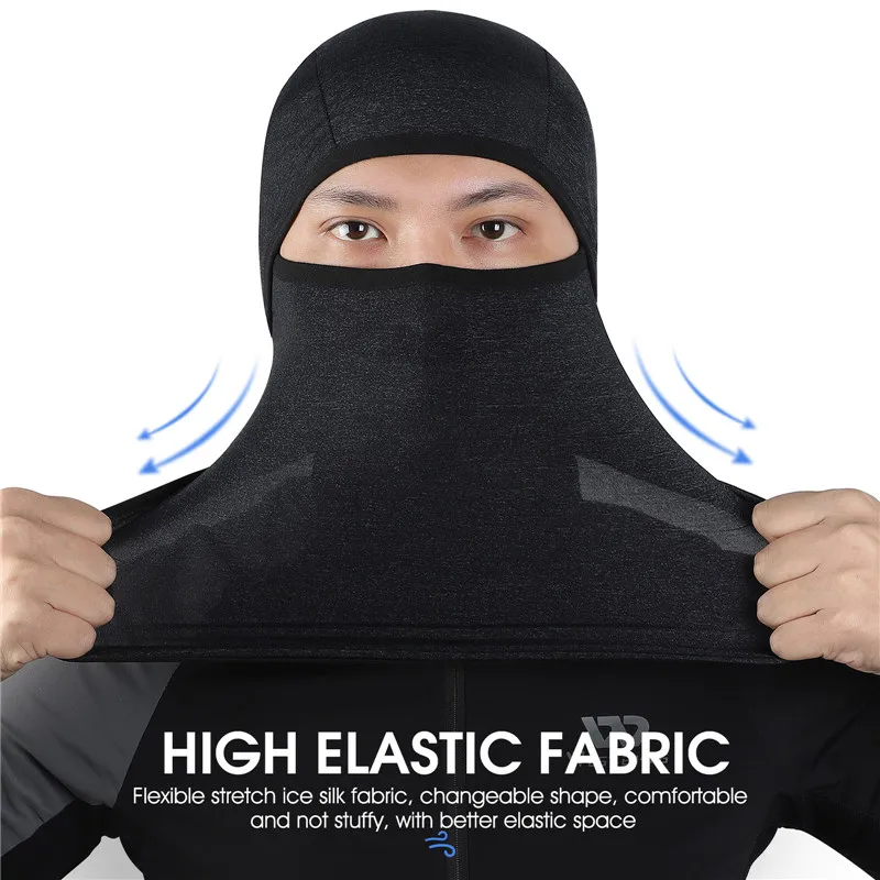 WEST BIKING Cycling Full Face Mask Summer Ice Silk Sunscreen Headgear Breathable Helmet Liner Balaclava Outdoor MTB Riding Gear 3