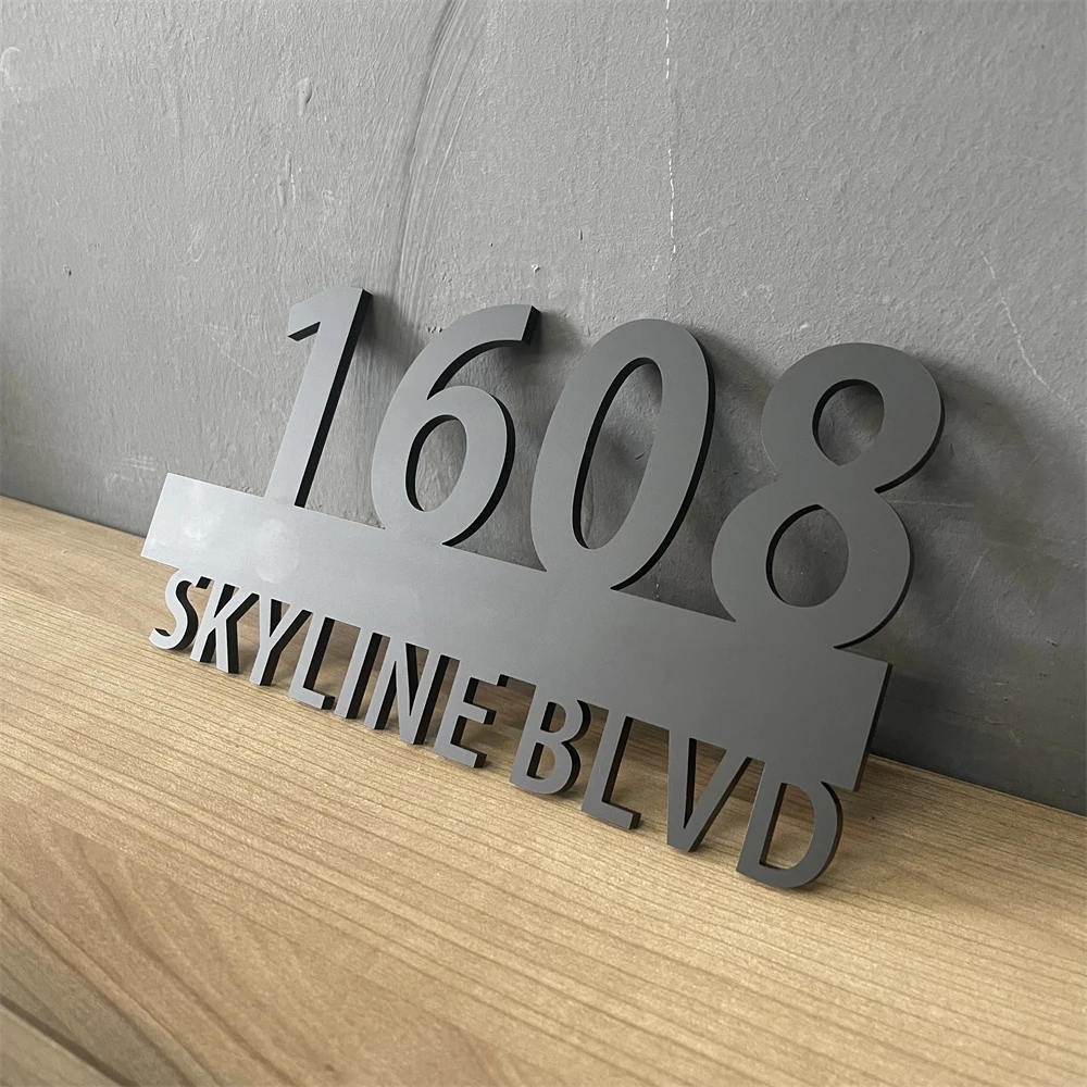 House Numbers House Sign Address Sign Outdoor 3mm Laser Cutting Acrylic Customized Personalized house number signs,house numbers,number plate