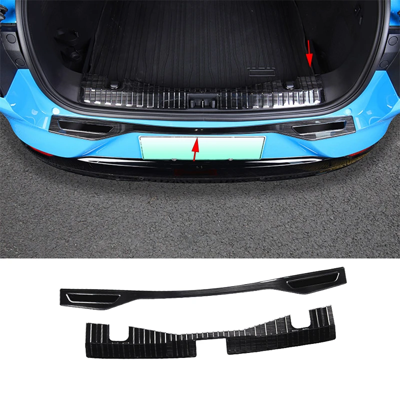 Rear Trunk Protector For Ford Mustang Mache 20212022 2023 Stainless