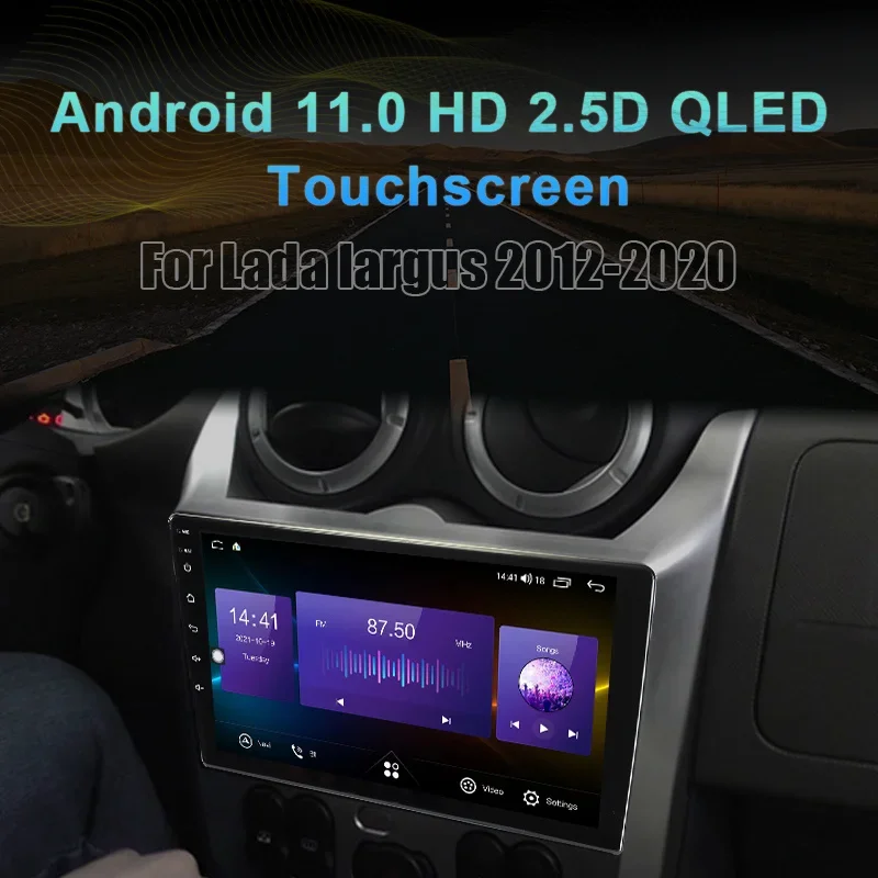MAMSM Lada Largus 2012 - 2020 Ƽ̵  ÷̾, ȵ̵ 12, ̼ ׷, GPS, 4G, ī÷, , 2 Din