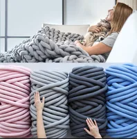250g Chunky Cotton Yarn for Arm Knitting Crochet Super Saver Jumbo Giant Bulky for Making Pets House Blanket DIY Wool Yarn 1