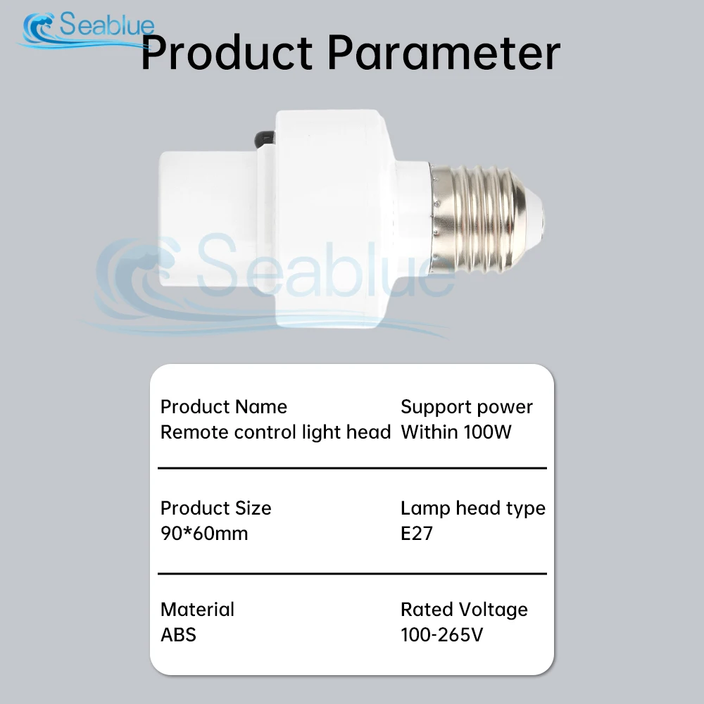 Lamp holder Lamp bulb holder Lamp base Hot infrared smart convertible LED lampholder E27 with IR remote control