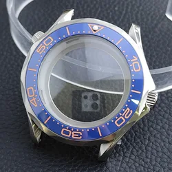 Premium 42mm Men's Watch Case with Sapphire Glass and 20mm Strap - Complete Watch Accessory Set with Box (20 silver)