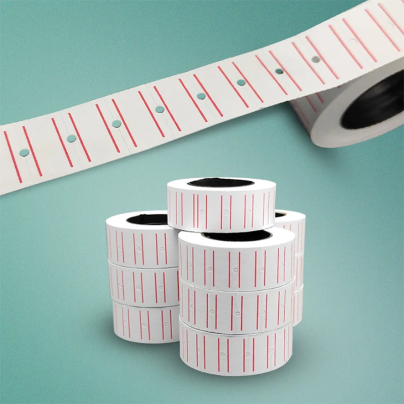 3 Rolls White Self Adhesive Price Label Tag Sticker School Office Students Home Supplies 1 Roll 600 Labels 22X12mm