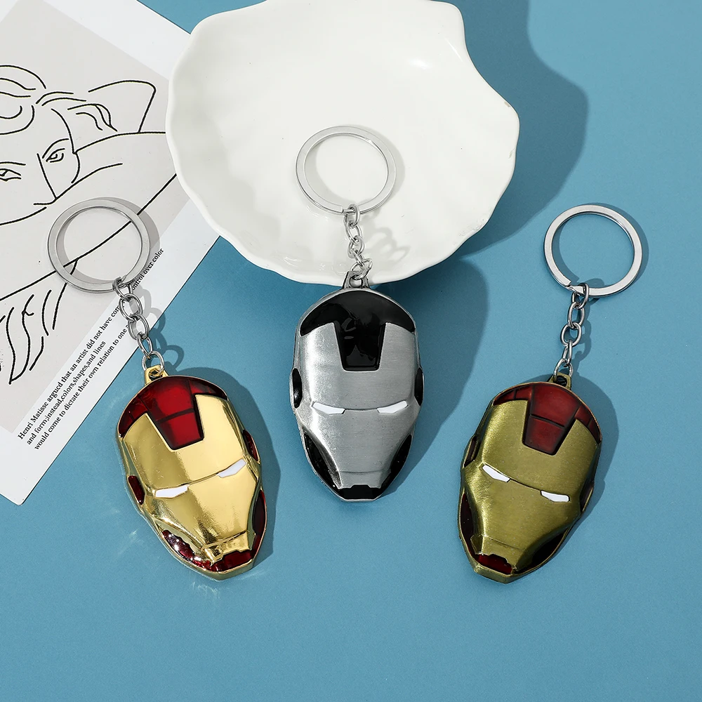 Iron Man Superhero Keychain - Stylish Accessory