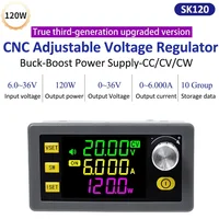 Convertisseur Buck Boost 120W/150W, alimentation régulée réglable, entrée, tension constante, courant Constant, Module de charge solaire 2