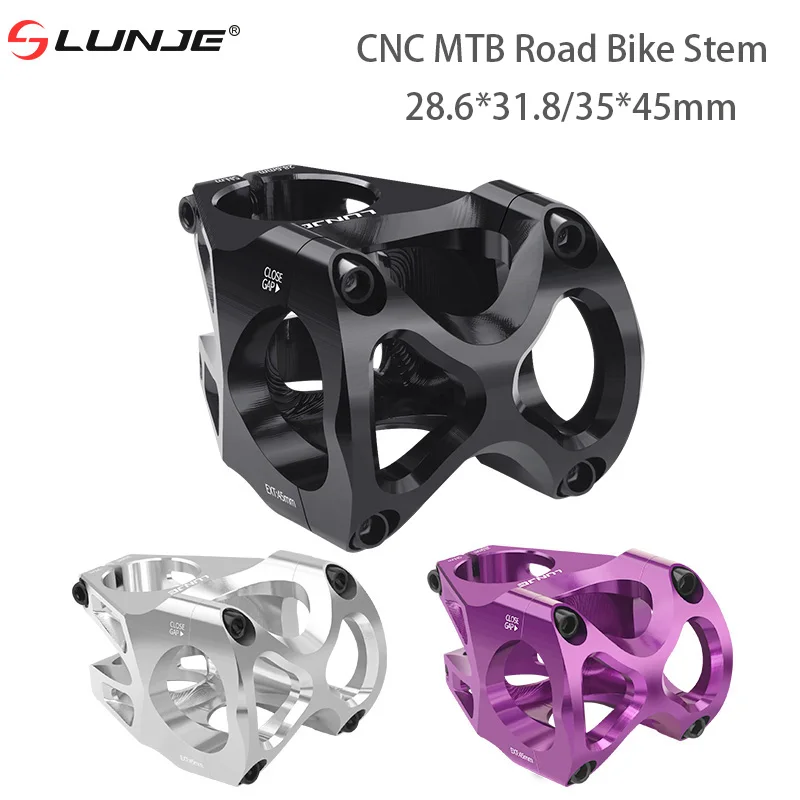 Potence De Guidon De Vélo CNC Power Short 35 Mm, Pont De VTT Tube 318 Noir~p143263167