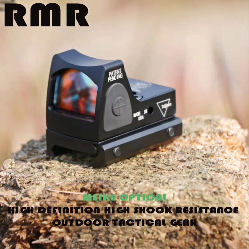 

Tactical Mini RMR Red Dot Sight Collimator Glock Rifle Reflex Sight Scope Fit AR15 M16 M4 20mm Rail Hunting Riflescope