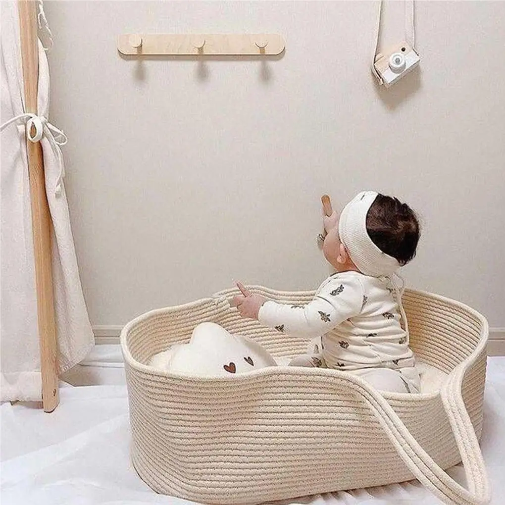 

Baby Bassinet Travel Bed Infant Carrycot Fine Workmanship Compact Size Exquisite Outdoor High-strength Firm Structure