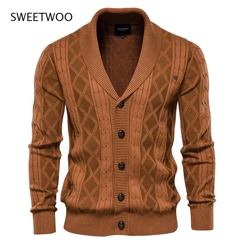 

Men's Cardigan Sweater 2021 Fall Men's New European Size Men's Thickened Sweater Trendy Men's Knitted Sweater Large Size