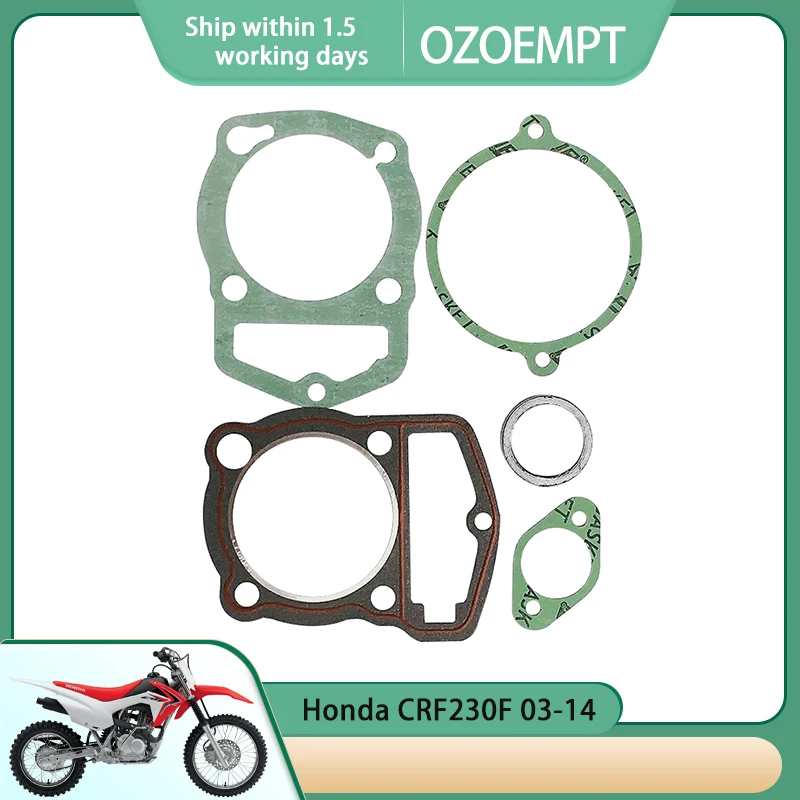 

OZOEMPT Engine Cylinder Crankcase Repair Gasket Apply to Honda CRF230F 03-14