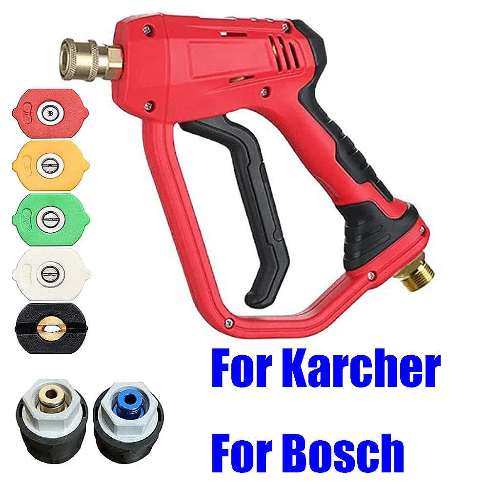 

High Pressure Water Gun For Karcher K Series Car Washer With Quick Connect Nozzles And Extension Wand