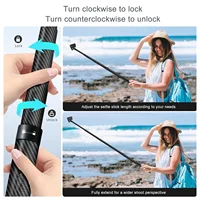 Extended Long  Carbon  Selfie Stick Lightweight 16.4ft Carbon  Extension Monopod Adjustable for Photography - Image 3
