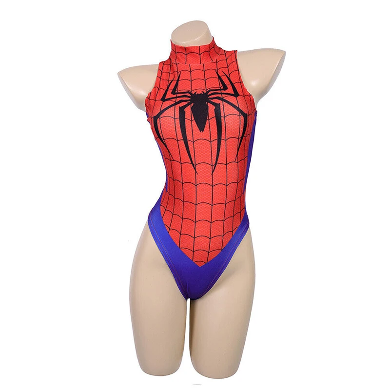 

Sexy Women Superhero Swimwear Spider Cosplay Costume Swimsuit Role Play Bikini Set Erotic Lingerie Bodysuit