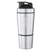 New Stainless Steel Cup Mixer Whey Protein Powder Sports Shaker Water Bottle Detachable Single Layer Outdoor Drink Kettle