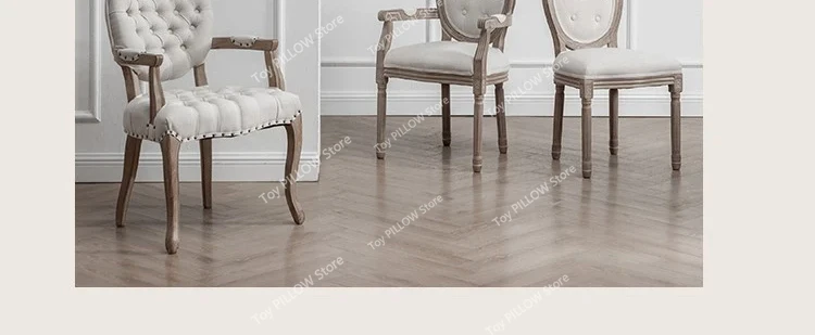 Description Picture 5 of itemNordic Dining Table Chairs Living Room Modern  Chair Industrial Deck-chair Individual Armchair Kitchen Furniture