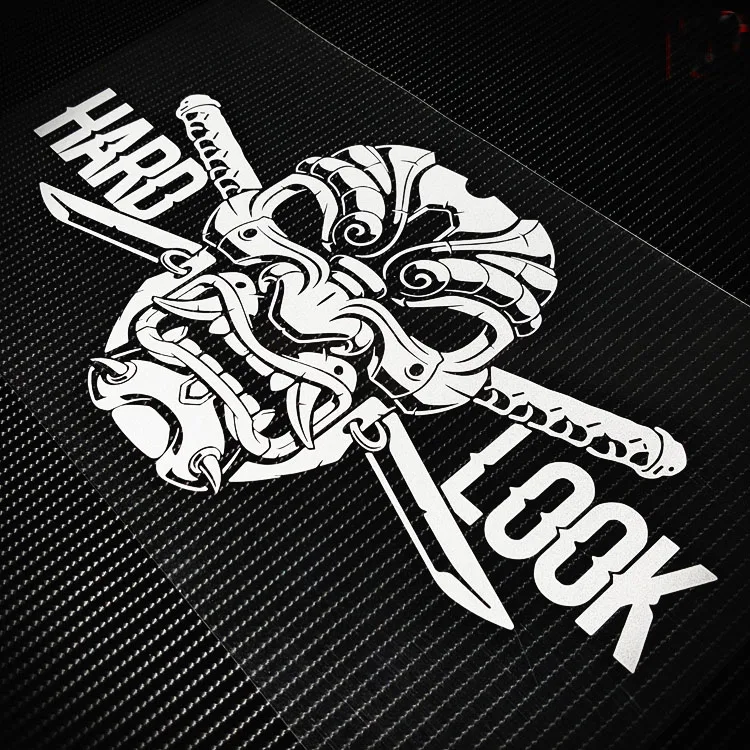 

Стикеры в стиле ретро с изображением воина и мотоцикла, стильные, солнцезащитные и водонепроницаемые