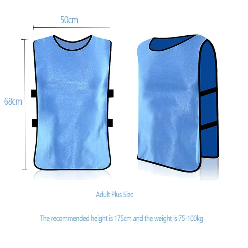 Kids Adults Football Vest Jerseys Rugby Fast Drying Lightweight Mesh Basketball Football Jerseys Soccer Team Training Equipment